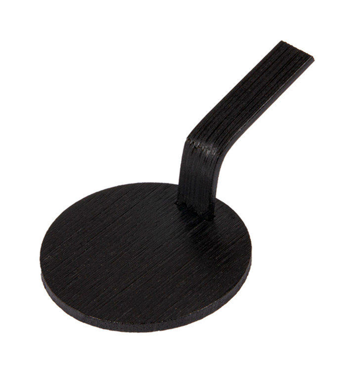 Mini Lopatka Bamboo Černá Víčko s Ø5 cm (100 Ks) Mini Lopatka Bamboo Černá Víčko s Ø5 cm (100 Ks)