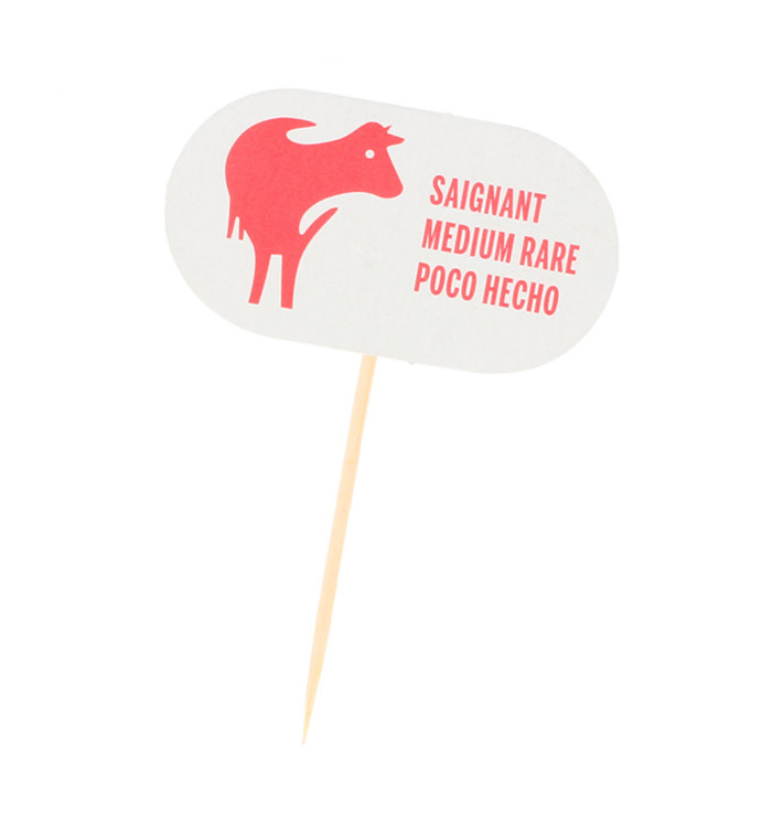 Napichovátko na Steaky Rare 8 cm (100 Ks) Napichovátko na Steaky Rare 8 cm (100 Ks)