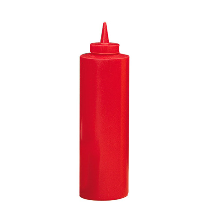 PLA stový Dávkovač na Omáčky Červené 720ml (6 Ks) PLA stový Dávkovač na Omáčky Červené 720ml (6 Ks)