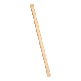 Papírová Rovná Brčka Přírodní Balené Kraft Ø6mm 21cm (3000 Ks)