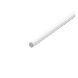 Papírová Rovná Brčka Bílý Balené Bílý Ø6mm 21cm (3000 Ks)