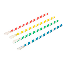 Papírové Brčka se lžičkou Odrůda Ø8mm 21cm (100 Ks)
