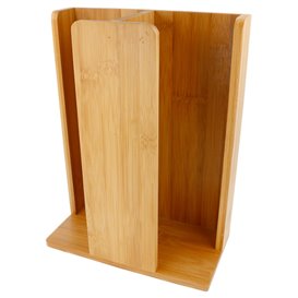 Bambusový Zásobník na Kelímků a Víka 23x12x30cm (8 Ks)