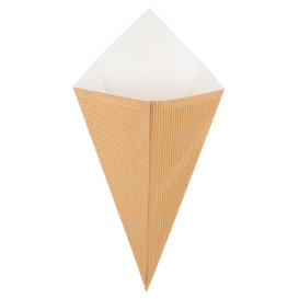 Vlnitý Kraftový Kužel 270mm 250g (600 Ks)