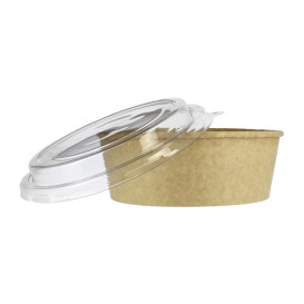 Kartonová Miska Kraft-Kraft + Víčko PET 38Oz/1120ml (25 Ks)