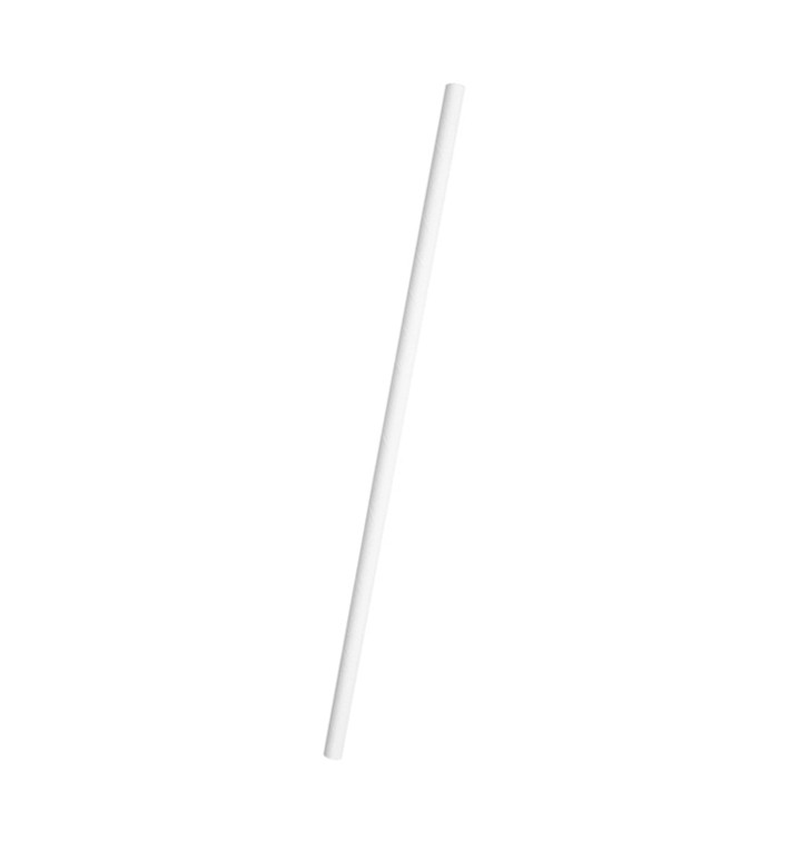 Papírová Rovná Brčka Bílý Ø6mm 20cm (250 Ks) Papírová Rovná Brčka Bílý Ø6mm 20cm (250 Ks)