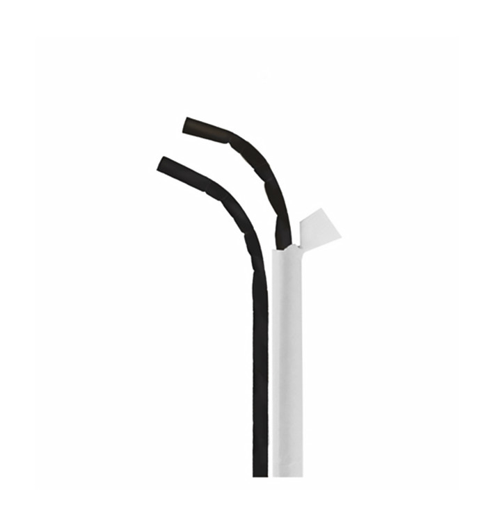 Flexibilní Brčka Papírové Odrůda Balené Ø6mm 23cm (3.000 Ks) Flexibilní Brčka Papírové Odrůda Balené Ø6mm 23cm (3.000 Ks)