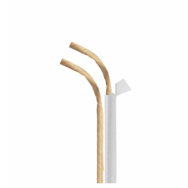 Flexibilní Brčka Papírové Odrůda Balené Ø6mm 23cm (3.000 Ks)