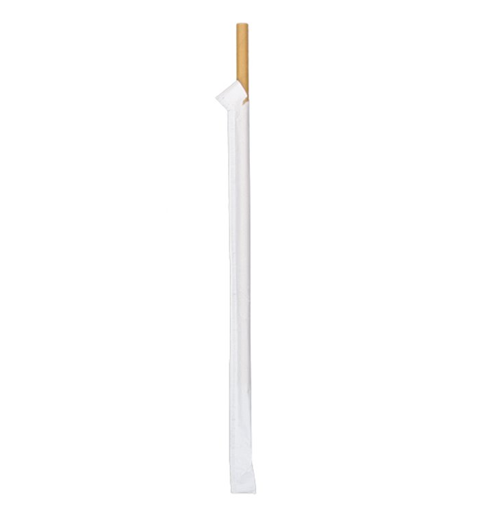 Papírová Rovná Brčka Přírodní Balené Ø8mm 20cm (3.000 Ks) Papírová Rovná Brčka Přírodní Balené Ø8mm 20cm (3.000 Ks)