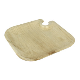 Talíř z Palmových Listů se Stojanem 21x21x1,5cm (200 Ks)