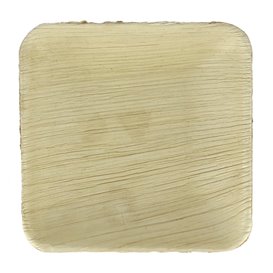 Mini Talíř Čtvercový z Palmových Listů 10x10x2,5cm (25 Ks)