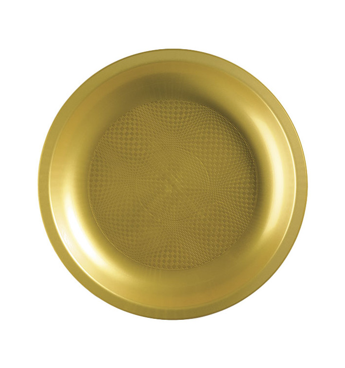 Plastové Talíř Zlato Round PP Ø290mm (10 Ks) Plastové Talíř Zlato Round PP Ø290mm (10 Ks)