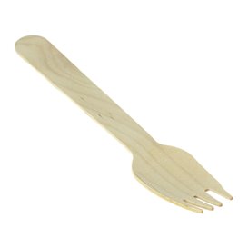 Vidlička Dřevěný Přírodní 16cm (100 Ks)