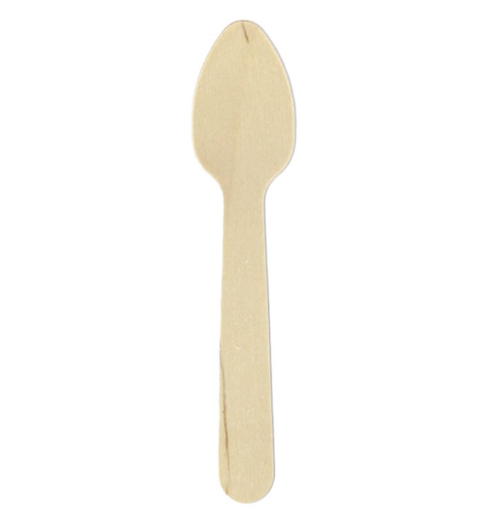 Mini lžíce Dřevěný Přírodní 11cm (1.000 Ks) Mini lžíce Dřevěný Přírodní 11cm (1.000 Ks)