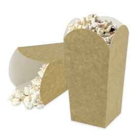 Krabička na Popcorn Málo Kraft 45g 6,5x8,5x15cm (700 Ks)