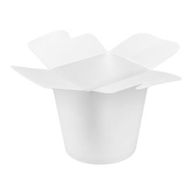 Obaly na Potraviny pro Fast Food 100% ECO Bílý 16Oz/480ml (50 Ks)