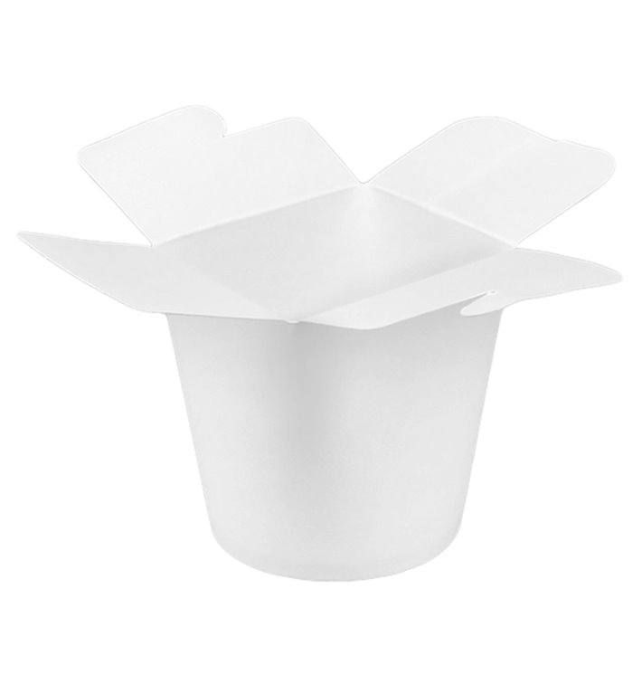 Obaly na Potraviny pro Fast Food 100% ECO Bílý 16Oz/480ml (50 Ks)