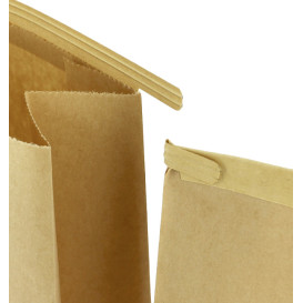 Paper Bag without Handle Kraft and Window 15+7x23cm (50 Uds)