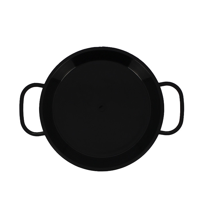 Mini Paella Černá pro Ochutnávky PP 150mm (6 Ks) Mini Paella Černá pro Ochutnávky PP 150mm (6 Ks)