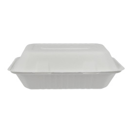 Menu Box z Cukrové Třtiny Bílý 150x220x50mm (50 Ks)