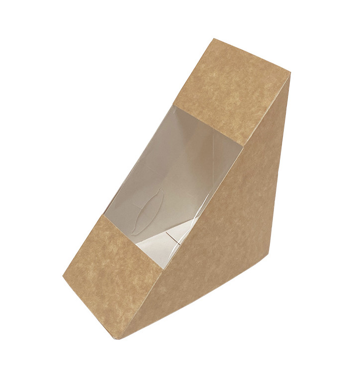 Kraftový kartonový obal s okénkem 125x65x125mm (500 Ks) Kraftový kartonový obal s okénkem 125x65x125mm (500 Ks)