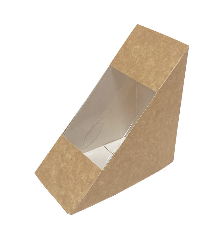 Kraftový kartonový obal s okénkem 125x75x125mm (500 Ks) Kraftový kartonový obal s okénkem 125x75x125mm (500 Ks)