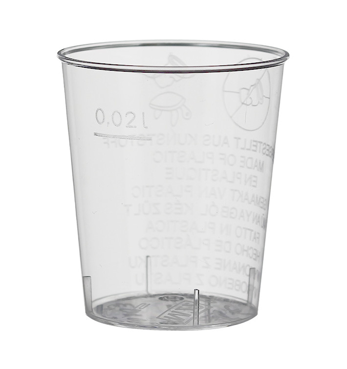 Kelímek na Alkohol Vstřikovaný PS 20 ml (50 Ks) Kelímek na Alkohol Vstřikovaný PS 20 ml (50 Ks)