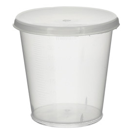 Odměrka s Víkem PP Průhledný 35ml Ø4,5cm (2000 Ks)
