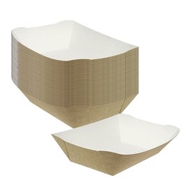 Dřevěné Lodičky 780ml Kraft 15,5x9x5,5cm (25 Ks)