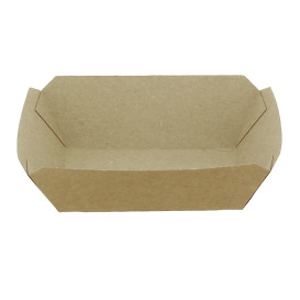 Dřevěné Lodičky 250ml Kraft-Kraft 9,6x6,5x4,2 cm (25 Ks)