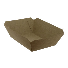 Dřevěné Lodičky 250ml Kraft-Kraft 9,6x6,5x4,2 cm (1000 Ks)
