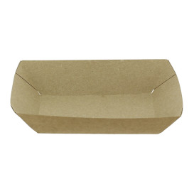 Dřevěné Lodičky 300ml Kraft-Kraft 11x7x3,5cm (1000 Ks)