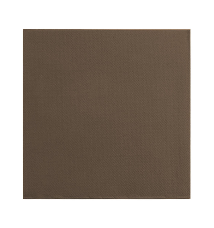 Papírové Ubrousky 2 Vrstvé 25x25cm Hnědá (50 Ks) Papírové Ubrousky 2 Vrstvé 25x25cm Hnědá (50 Ks)