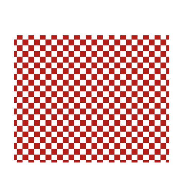 Sáčky Nepromastitelný “Vichy” Červené 20x24,5cm (1000 Ks) Sáčky Nepromastitelný “Vichy” Červené 20x24,5cm (1000 Ks)
