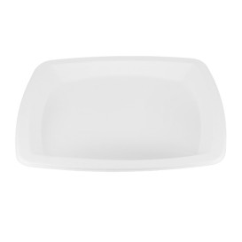 Talíř Čtvercový z Cukrové Třtiny Bílý 250mm (125 Ks)
