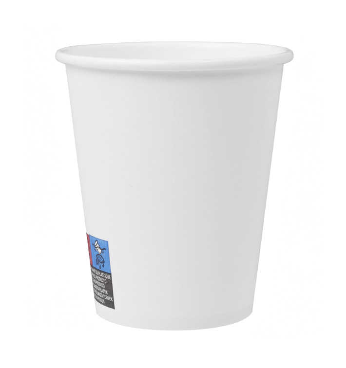 Papírový Kelímek Bez Plastů 9 Oz/250ml "Colors" Bílá Ø8cm (20 Ks) Papírový Kelímek Bez Plastů 9 Oz/250ml "Colors" Bílá Ø8cm (20 Ks)
