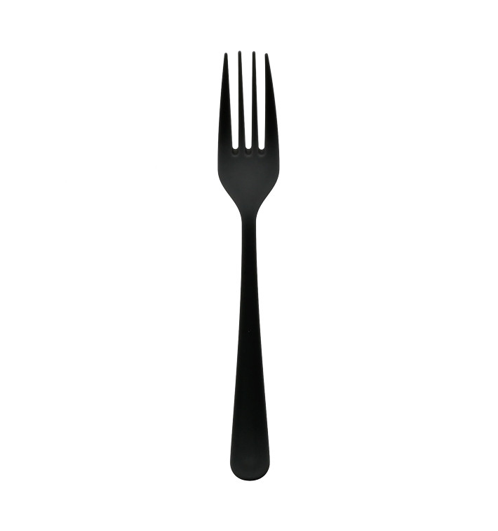 Vidlička Opakovaně použitelné PP Minerální "Gaia" Černá 190mm (10 ks) Vidlička Opakovaně použitelné PP Minerální "Gaia" Černá 190mm (10 ks)