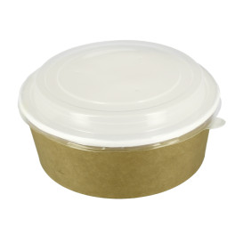 Kartonová Miska Kraft s Víčko PP 33Oz/1000 ml (25 Ks)