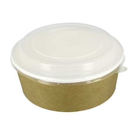 Kartonová Miska Kraft s Víčko PP 33Oz/1000 ml (25 Ks)