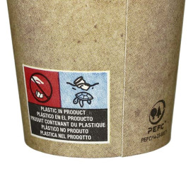 Kartonové Kelímek 9Oz/280 ml Kraft Ø8,0cm (1000 Ks)