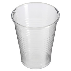 Průhledná PP váza 240ml + cestovní víčko s křížem PS Ø7,4cm (1.000 ks) 