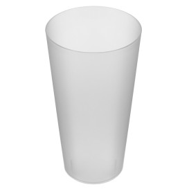 Opakovaně Použitelný PLA stový Kelímek PP Průsvitný 400ml (14 Ks)