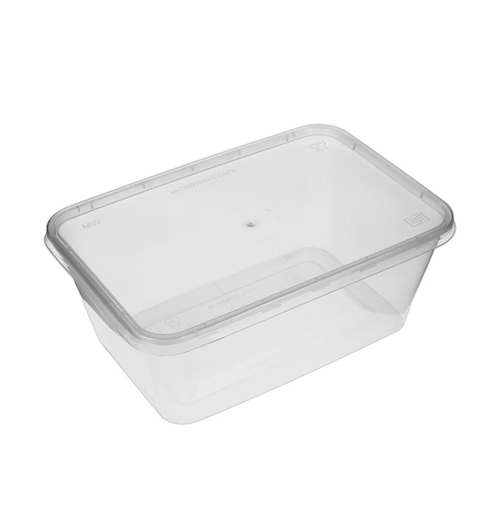 Plastová Miska Obdélníkový PP s Víčko 1.000ml (50 Ks) Plastová Miska Obdélníkový PP s Víčko 1.000ml (50 Ks)