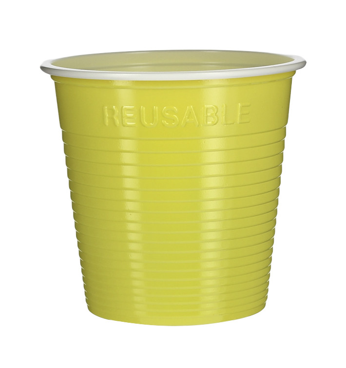 Plastové Kelímek PS Dvoubarevná Žlutá 230 ml (30 Ks) Plastové Kelímek PS Dvoubarevná Žlutá 230 ml (30 Ks)