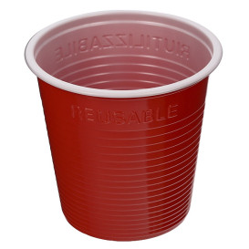 Plastové Kelímek PS Dvoubarevná Červené 230 ml (420 Ks)