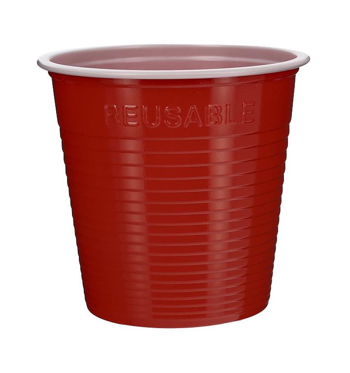 Plastové Kelímek PS Dvoubarevná Červené 230 ml (30 Ks) Plastové Kelímek PS Dvoubarevná Červené 230 ml (30 Ks)