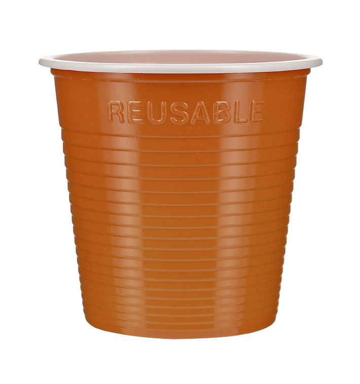 Opakovaně použitelný Ekonomický Kelímek PS Dvoubarevná Oranžový 230ml (30 Ks) Opakovaně použitelný Ekonomický Kelímek PS Dvoubarevná Oranžový 230ml (30 Ks)
