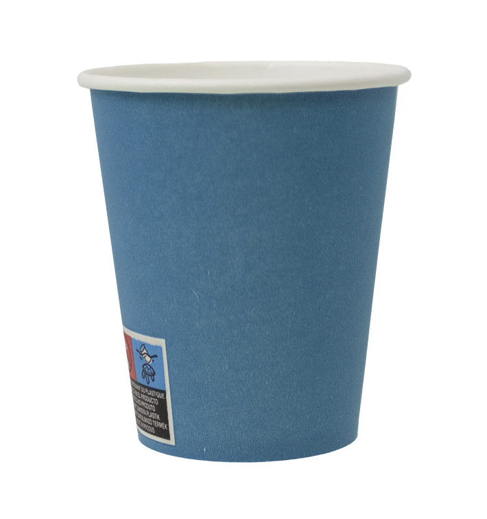 Papírový Kelímek Bez Plastů 9 Oz/250ml "Colors" Modrá Ø8,0cm (20 Ks) Papírový Kelímek Bez Plastů 9 Oz/250ml "Colors" Modrá Ø8,0cm (20 Ks)