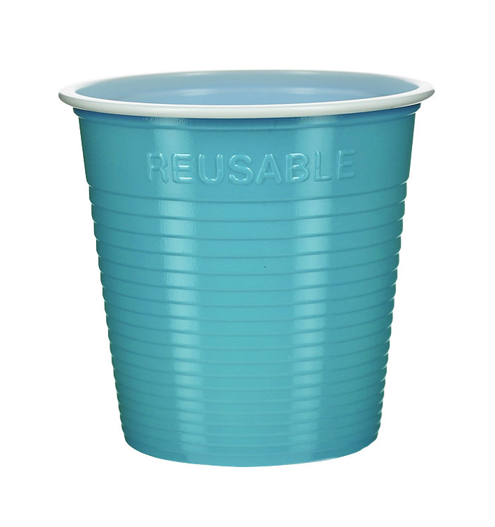 Opakovaně použitelná Ekonomický Kelímek PS Dvoubarevná tyrkysová 160ml (30 Ks) Opakovaně použitelná Ekonomický Kelímek PS Dvoubarevná tyrkysová 160ml (30 Ks)