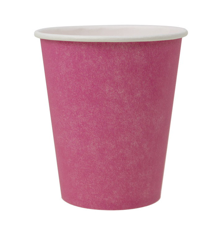 Papírový Kelímek Bez Plastů 9 Oz/250ml "Colors" Růžová Ø8,0cm (20 Ks) Papírový Kelímek Bez Plastů 9 Oz/250ml "Colors" Růžová Ø8,0cm (20 Ks)